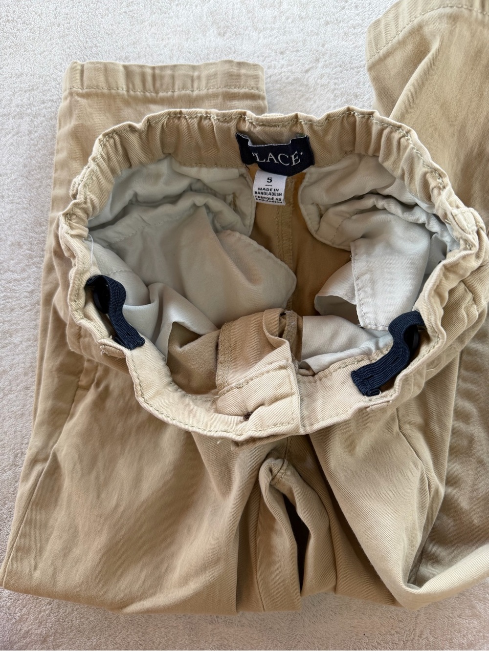Bundle-Uniform 3Pants-The Children's Place-Boys Pull-On-Navy & Khaki Size 5 - Picture 8 of 14